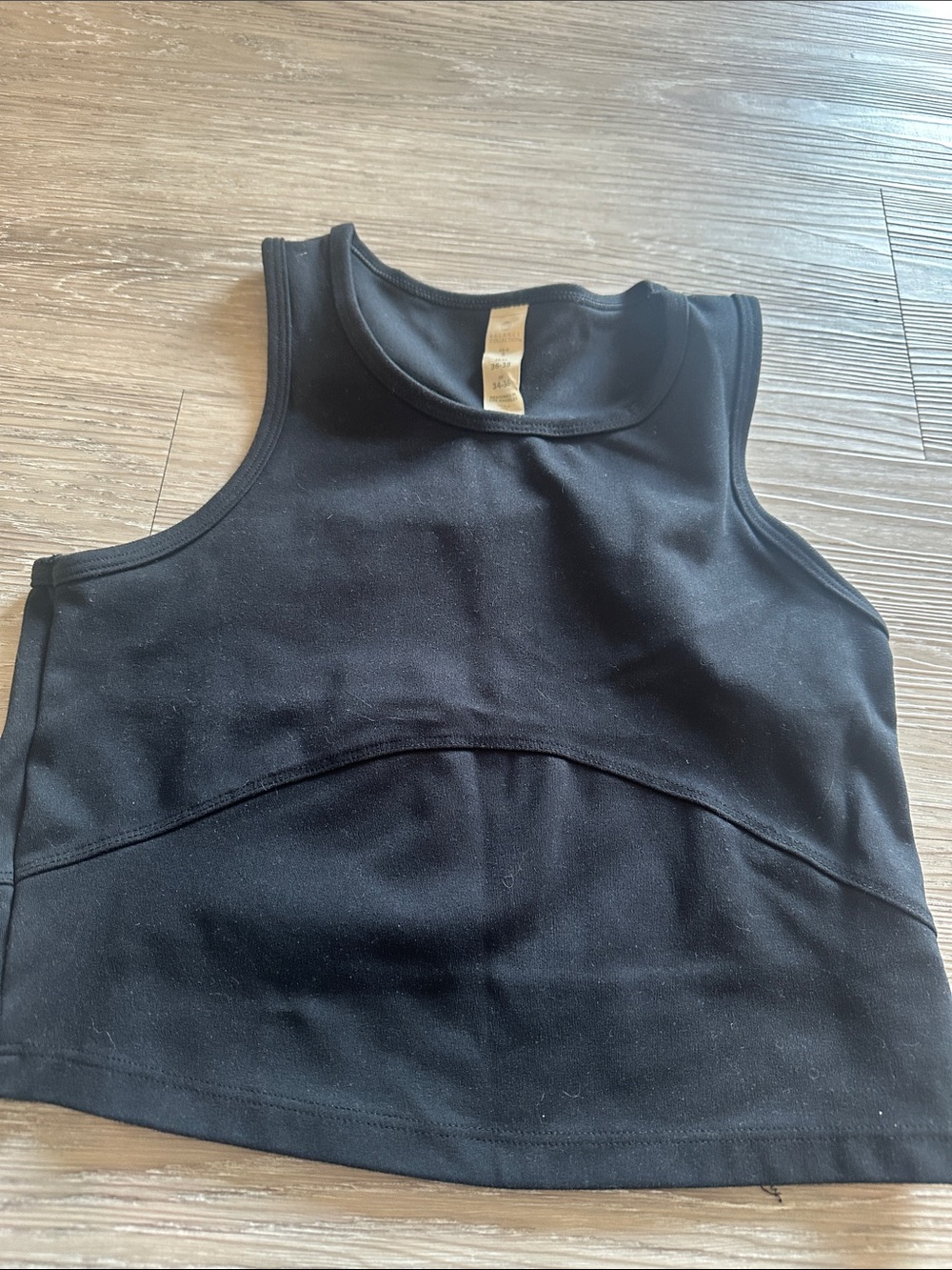 Balance Collection Black Cropped Tank Top